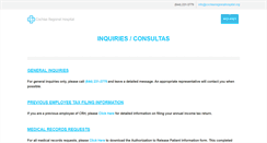 Desktop Screenshot of cochiseregionalhospital.org